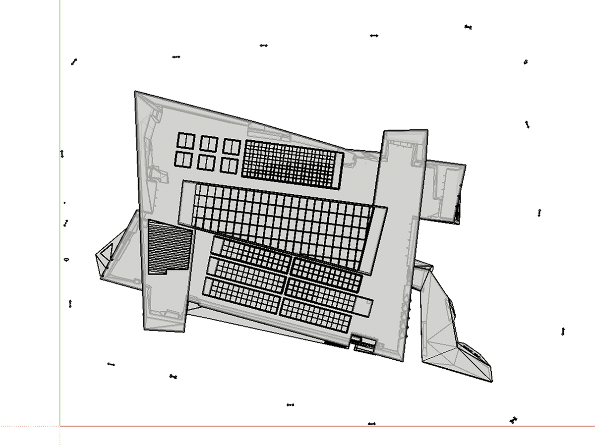 安装节点或角度分析图｜Installation node and projection angle analysis drawing