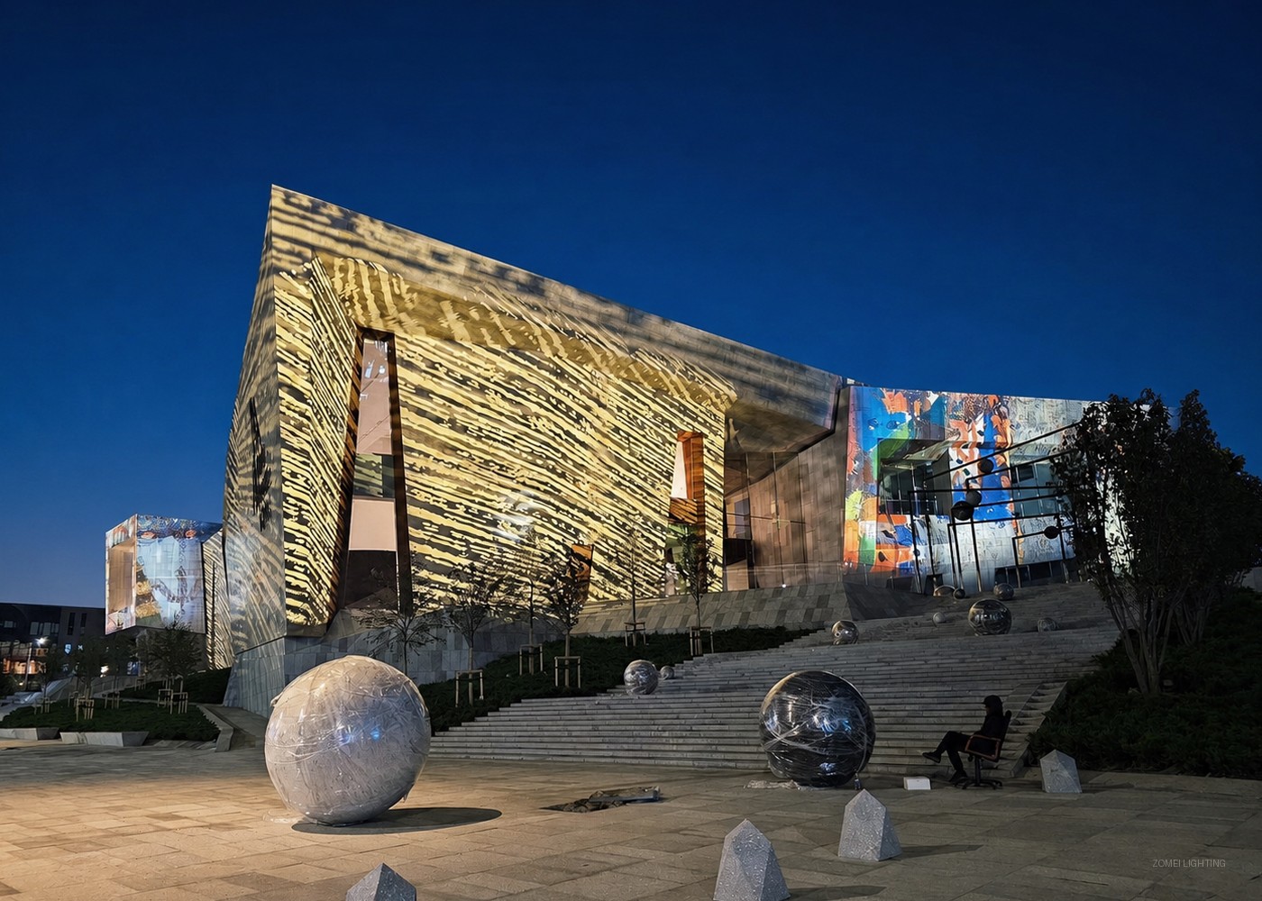 建筑入口｜Building entrance lighting detail for Almaty Museum